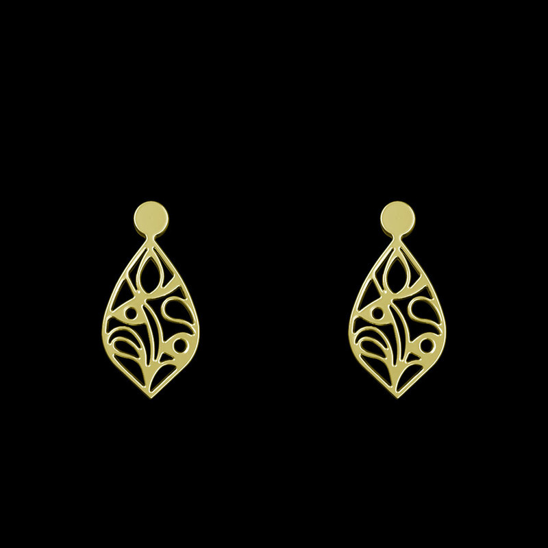 گوشواره طلا 18 عیار زنانه مدوپد مدل اشک کد GA1-10493 گوشواره طلا 18 عیار زنانه مدوپد مدل اشک کد GA1-10493