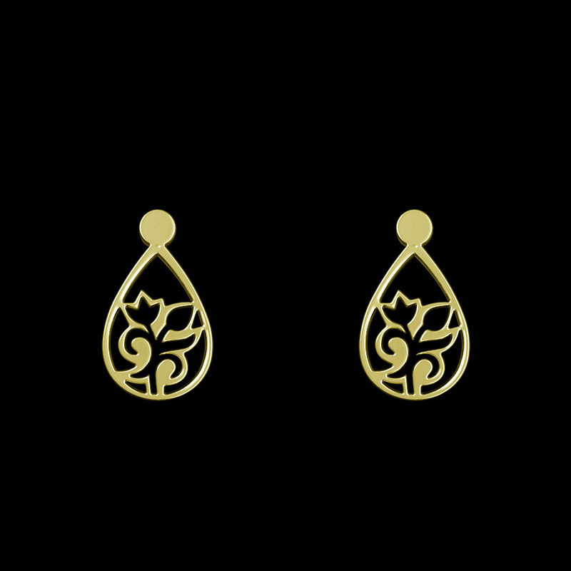 گوشواره طلا 18 عیار زنانه مدوپد مدل گل کد GA1-10520 گوشواره طلا 18 عیار زنانه مدوپد مدل گل کد GA1-10520