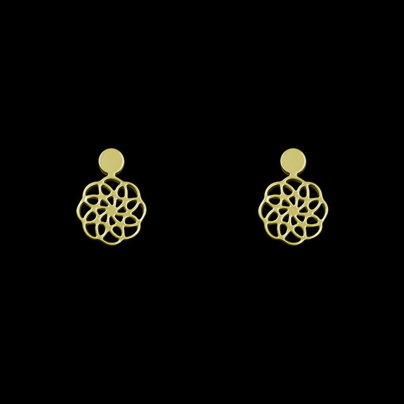 گوشواره طلا 18 عیار زنانه مدوپد مدل گل کد GA1-10624 گوشواره طلا 18 عیار زنانه مدوپد مدل گل کد GA1-10624