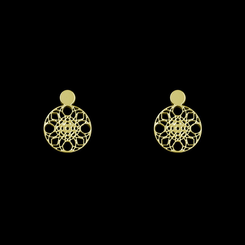 گوشواره طلا 18 عیار زنانه مدوپد مدل دایره کد GA1-10668 گوشواره طلا 18 عیار زنانه مدوپد مدل دایره کد GA1-10668