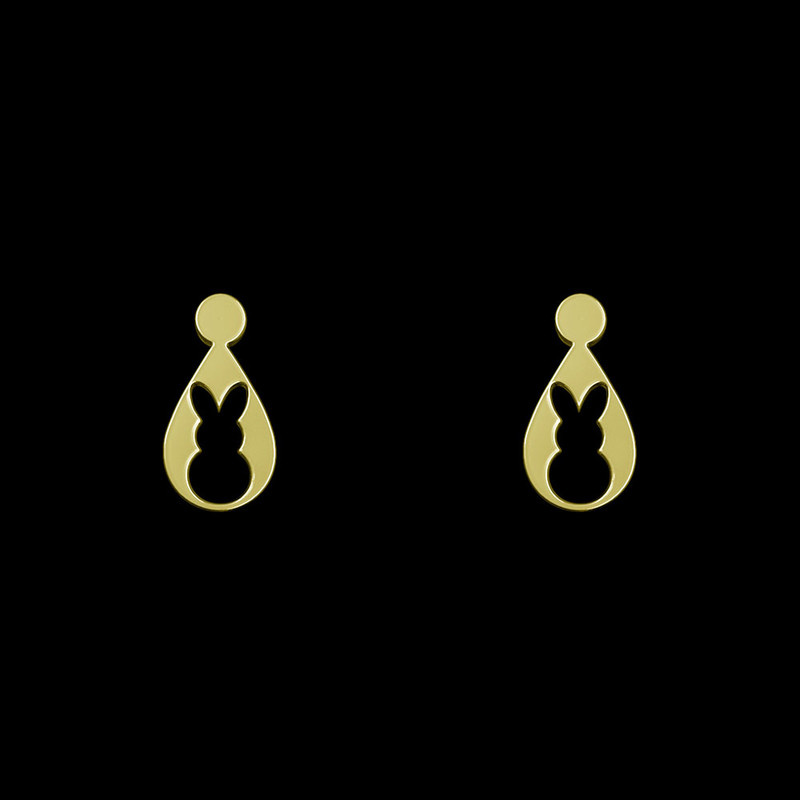 گوشواره طلا 18 عیار زنانه مدوپد مدل خرگوش کد GA1-10682 گوشواره طلا 18 عیار زنانه مدوپد مدل خرگوش کد GA1-10682