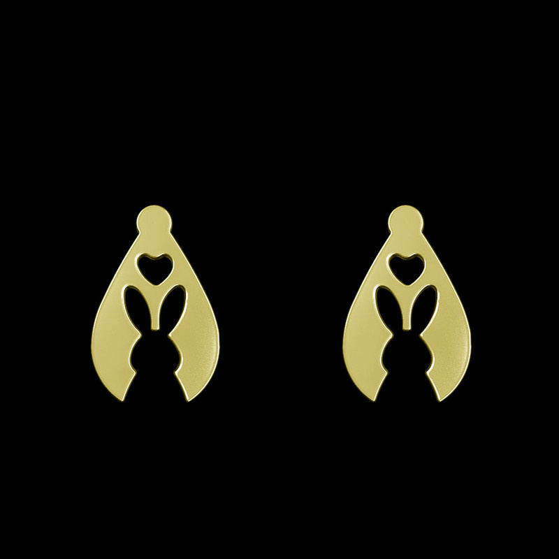 گوشواره طلا 18 عیار زنانه مدوپد مدل خرگوش کد GA1-10717 گوشواره طلا 18 عیار زنانه مدوپد مدل خرگوش کد GA1-10717