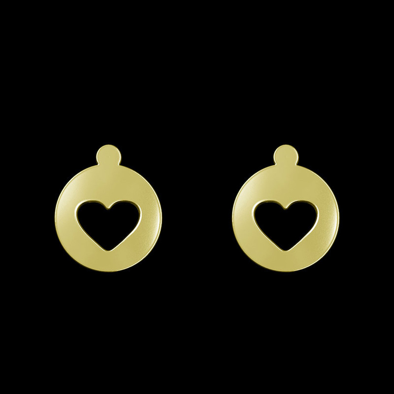 گوشواره طلا 18 عیار زنانه مدوپد مدل قلب کد GA1-10730 گوشواره طلا 18 عیار زنانه مدوپد مدل قلب کد GA1-10730