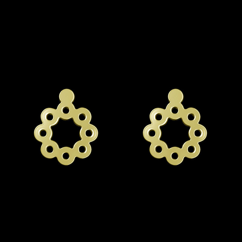 گوشواره طلا 18 عیار زنانه مدوپد مدل گل کد GA1-10732 گوشواره طلا 18 عیار زنانه مدوپد مدل گل کد GA1-10732