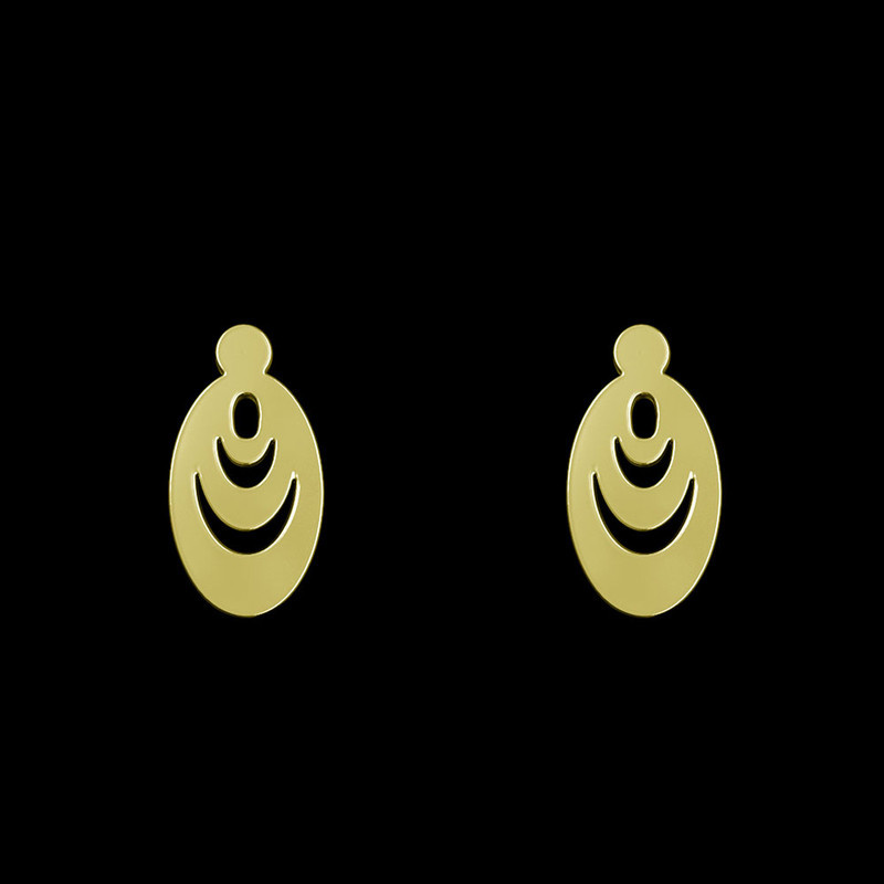 گوشواره طلا 18 عیار زنانه مدوپد مدل بیضی کد GA1-10786 گوشواره طلا 18 عیار زنانه مدوپد مدل بیضی کد GA1-10786