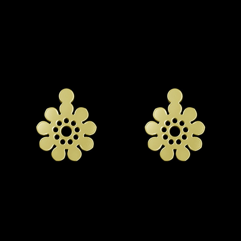 گوشواره طلا 18 عیار زنانه مدوپد مدل گل کد GA1-10865 گوشواره طلا 18 عیار زنانه مدوپد مدل گل کد GA1-10865