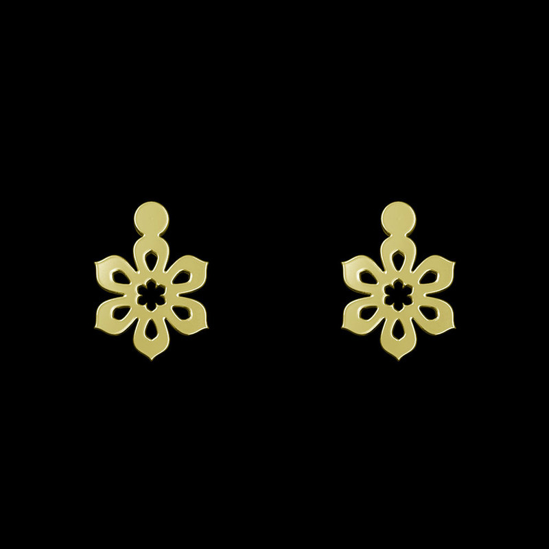 گوشواره طلا 18 عیار زنانه مدوپد مدل گل کد GA1-10897 گوشواره طلا 18 عیار زنانه مدوپد مدل گل کد GA1-10897