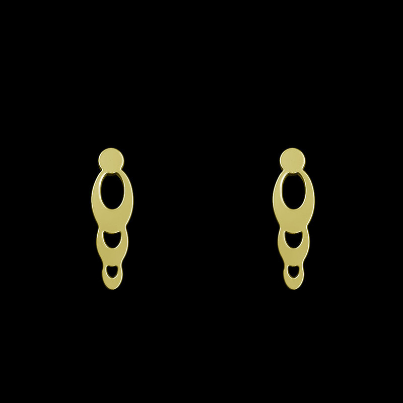 گوشواره طلا 18 عیار زنانه مدوپد مدل هندسی کد GA1-10916 گوشواره طلا 18 عیار زنانه مدوپد مدل هندسی کد GA1-10916