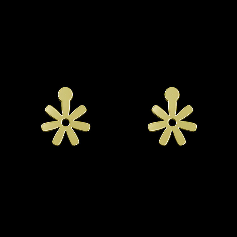 گوشواره طلا 18 عیار زنانه مدوپد مدل گل کد GA1-10919 گوشواره طلا 18 عیار زنانه مدوپد مدل گل کد GA1-10919