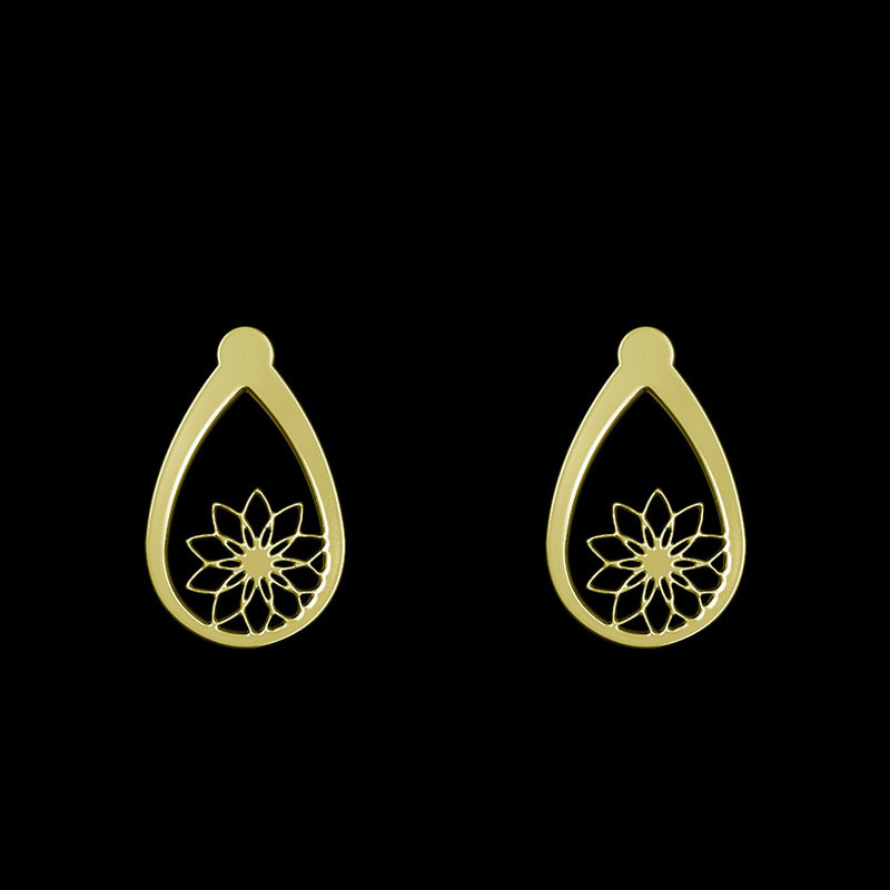 گوشواره طلا 18 عیار زنانه مدوپد مدل گل کد GA1-10985 گوشواره طلا 18 عیار زنانه مدوپد مدل گل کد GA1-10985