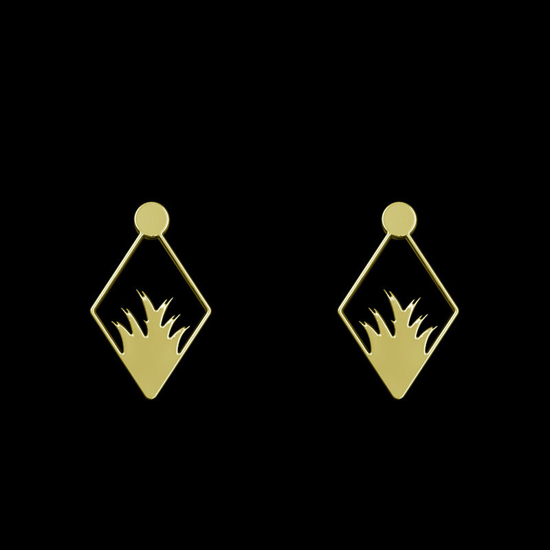 گوشواره طلا 18 عیار زنانه مدوپد مدل لوزی و برگ کد GA1-11052 گوشواره طلا 18 عیار زنانه مدوپد مدل لوزی و برگ کد GA1-11052