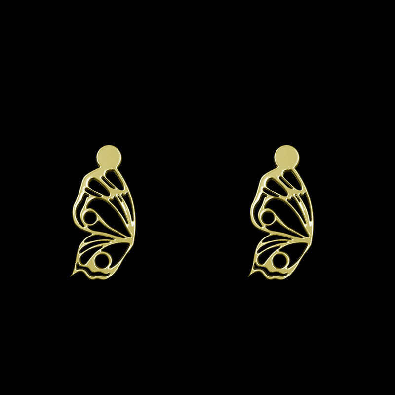 گوشواره طلا 18 عیار زنانه مدوپد مدل بال پروانه کد GA1-11066 گوشواره طلا 18 عیار زنانه مدوپد مدل بال پروانه کد GA1-11066