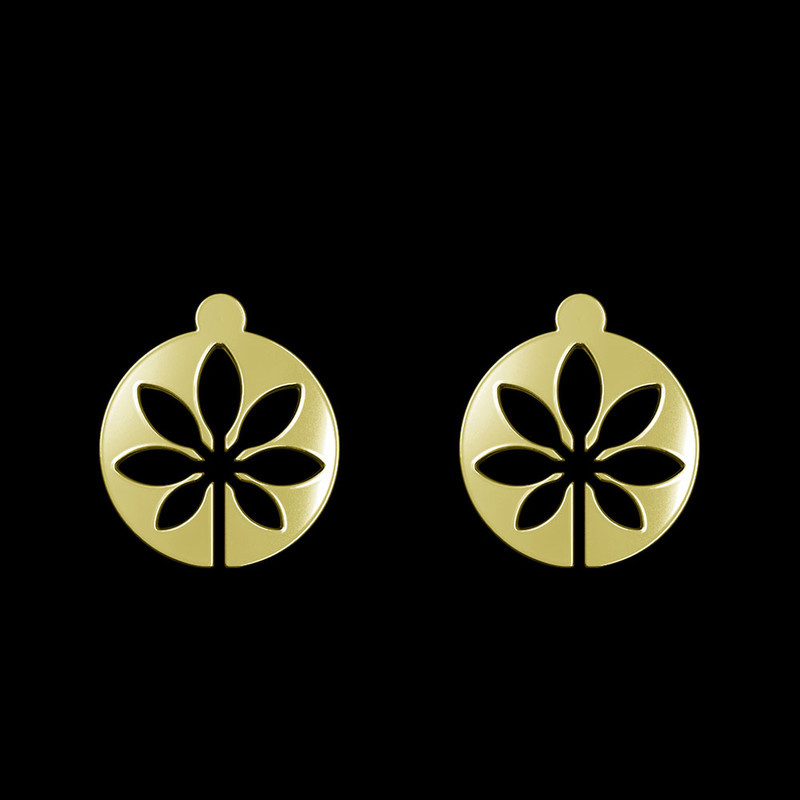 گوشواره طلا 18 عیار زنانه مدوپد مدل گل کد GA1-11095 گوشواره طلا 18 عیار زنانه مدوپد مدل گل کد GA1-11095