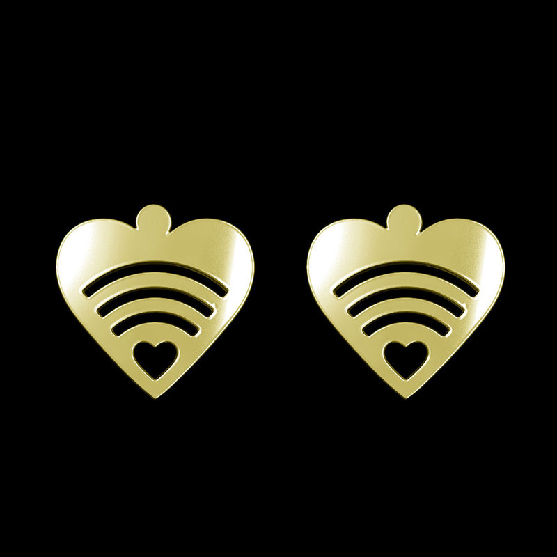 گوشواره طلا 18 عیار زنانه مدوپد مدل قلب کد GA1-11100 گوشواره طلا 18 عیار زنانه مدوپد مدل قلب کد GA1-11100