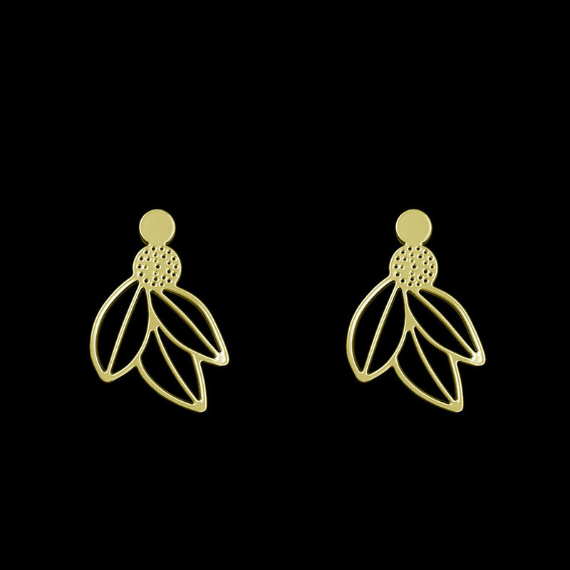 گوشواره طلا 18 عیار زنانه مدوپد مدل برگ کد GA1-11123 گوشواره طلا 18 عیار زنانه مدوپد مدل برگ کد GA1-11123