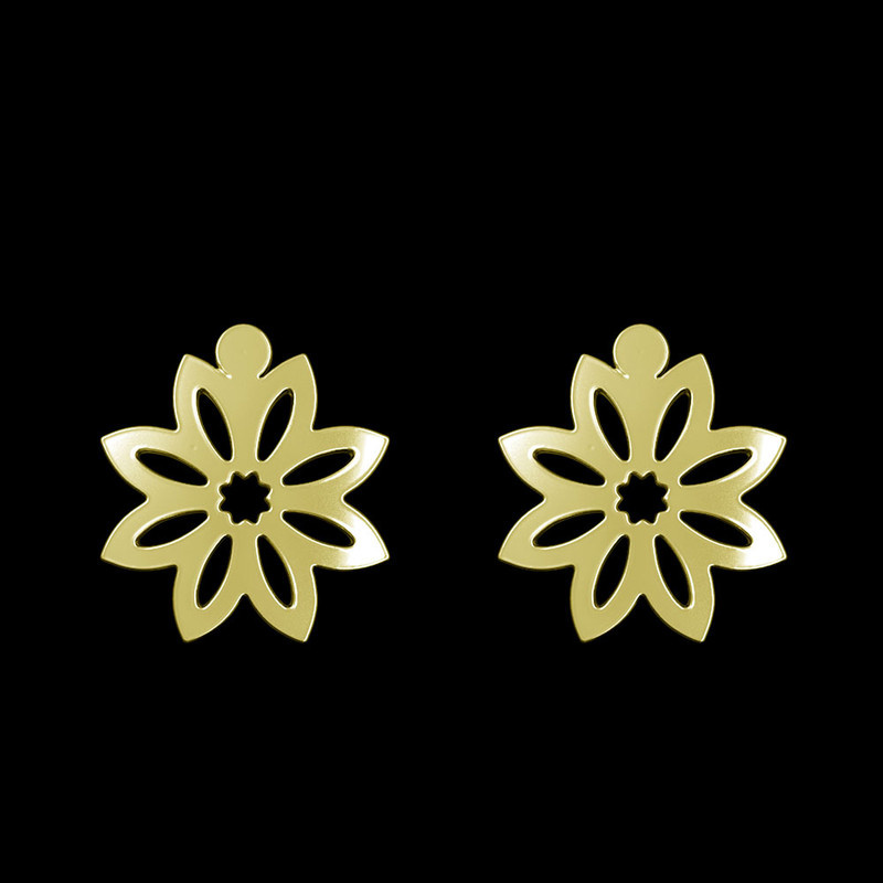 گوشواره طلا 18 عیار زنانه مدوپد مدل گل کد GA1-11127 گوشواره طلا 18 عیار زنانه مدوپد مدل گل کد GA1-11127