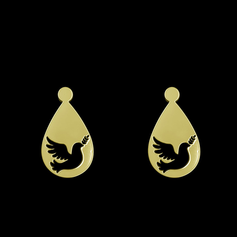 گوشواره طلا 18 عیار زنانه مدوپد مدل پرنده کد GA1-11216 گوشواره طلا 18 عیار زنانه مدوپد مدل پرنده کد GA1-11216