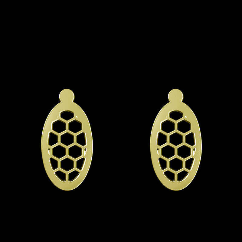 گوشواره طلا 18 عیار زنانه مدوپد مدل بیضی کد GA1-11268 گوشواره طلا 18 عیار زنانه مدوپد مدل بیضی کد GA1-11268