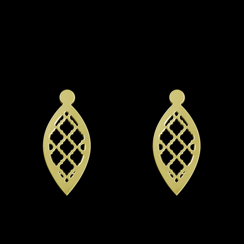 گوشواره طلا 18 عیار زنانه مدوپد مدل اشک کد GA1-11281