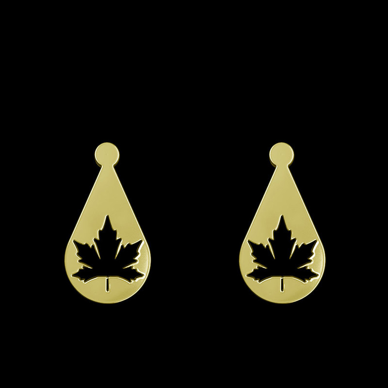 گوشواره طلا 18 عیار زنانه مدوپد مدل برگ کد GA1-11283 گوشواره طلا 18 عیار زنانه مدوپد مدل برگ کد GA1-11283