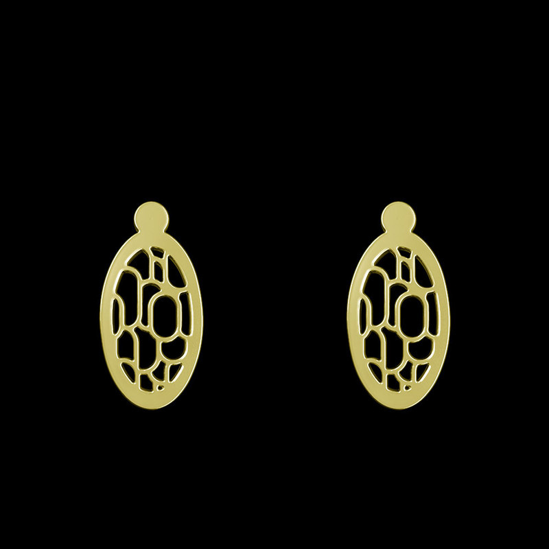 گوشواره طلا 18 عیار زنانه مدوپد مدل بیضی کد GA1-11291 گوشواره طلا 18 عیار زنانه مدوپد مدل بیضی کد GA1-11291