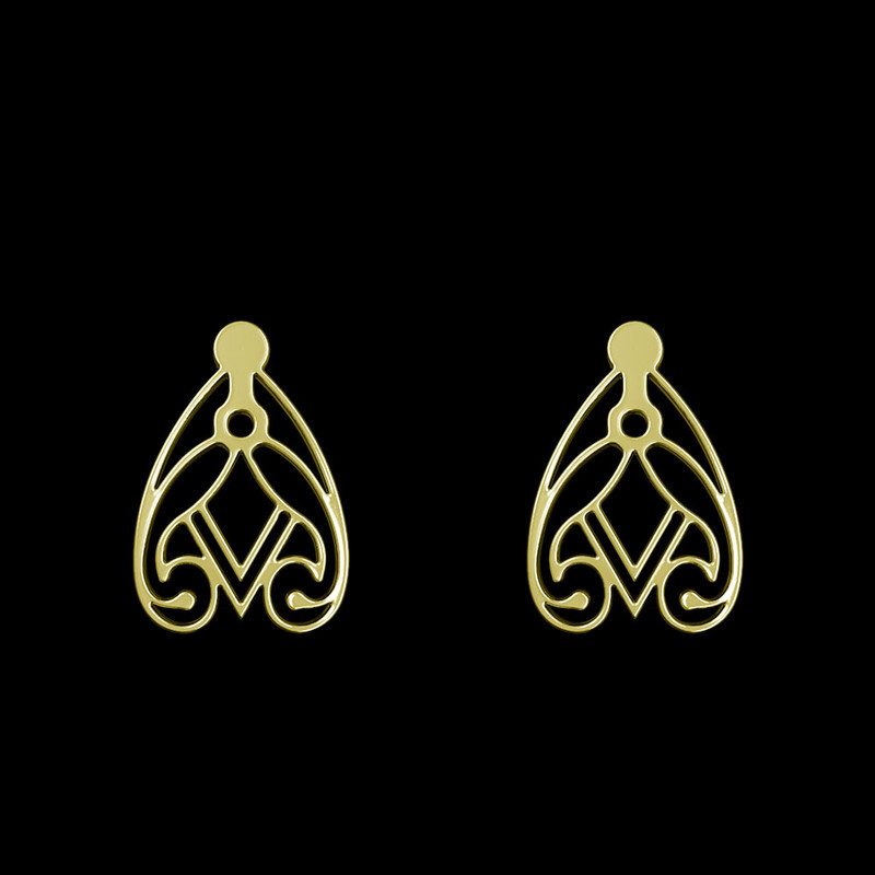 گوشواره طلا 18 عیار زنانه مدوپد مدل اسلیمی کد GA1-11350 گوشواره طلا 18 عیار زنانه مدوپد مدل اسلیمی کد GA1-11350