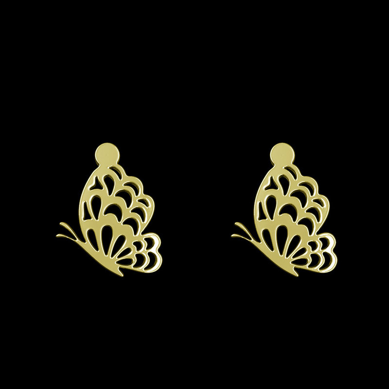 گوشواره طلا 18 عیار زنانه مدوپد مدل پروانه کد GA1-11417 گوشواره طلا 18 عیار زنانه مدوپد مدل پروانه کد GA1-11417