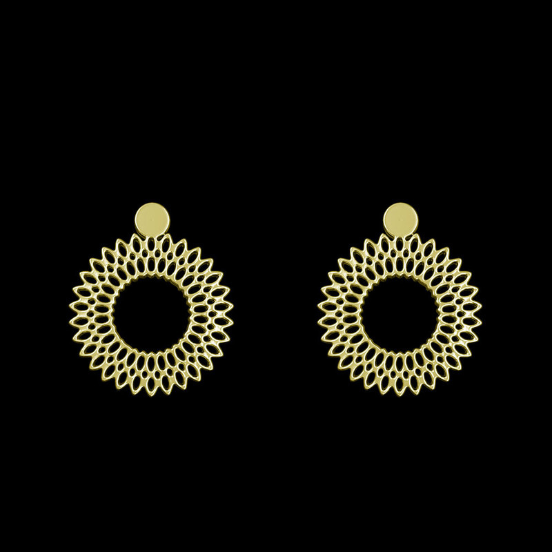 گوشواره طلا 18 عیار زنانه مدوپد مدل گل کد GA1-11471 گوشواره طلا 18 عیار زنانه مدوپد مدل گل کد GA1-11471