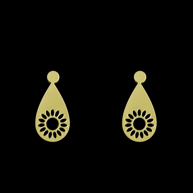 گوشواره طلا 18 عیار زنانه مدوپد مدل گل کد GA1-11476 گوشواره طلا 18 عیار زنانه مدوپد مدل گل کد GA1-11476