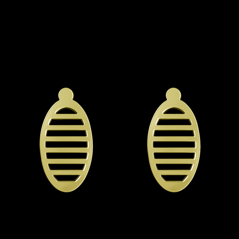 گوشواره طلا 18 عیار زنانه مدوپد مدل بیضی کد GA1-11488 گوشواره طلا 18 عیار زنانه مدوپد مدل بیضی کد GA1-11488