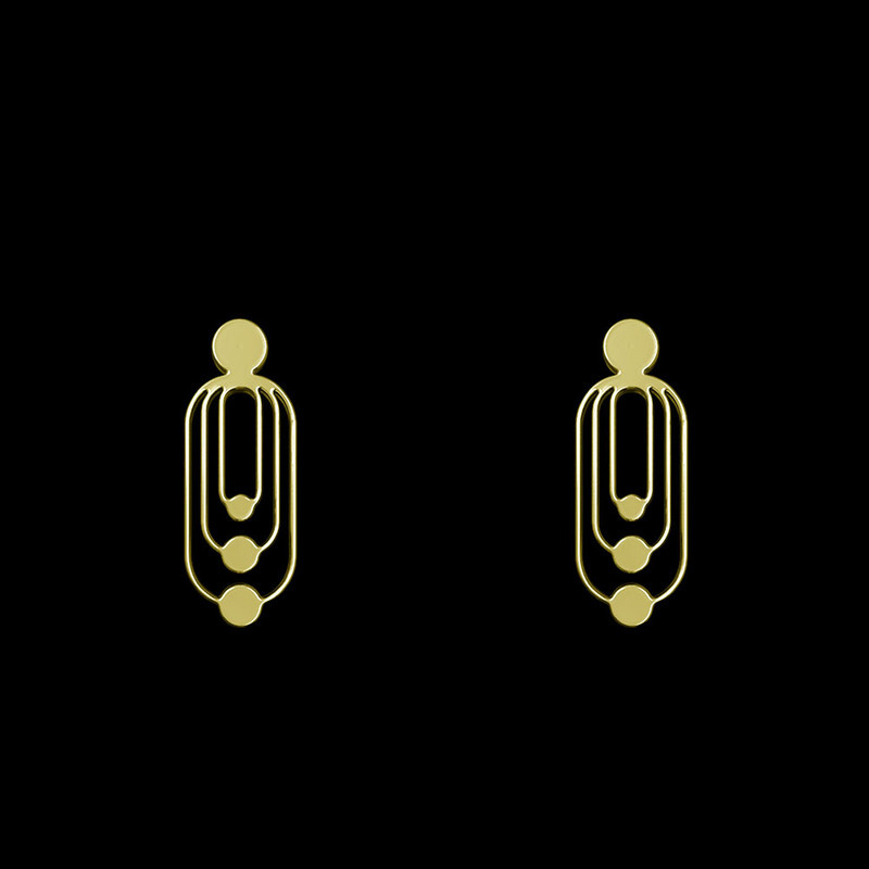 گوشواره طلا 18 عیار زنانه مدوپد مدل هندسی کد GA1-11505 گوشواره طلا 18 عیار زنانه مدوپد مدل هندسی کد GA1-11505