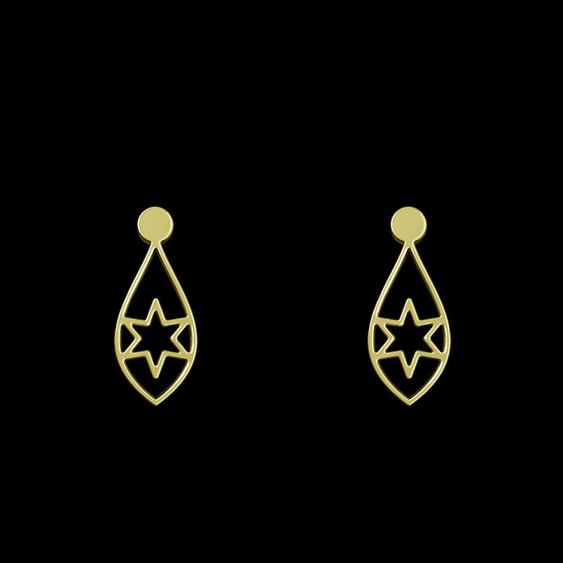 گوشواره طلا 18 عیار زنانه مدوپد مدل ستاره کد GA1-11506 گوشواره طلا 18 عیار زنانه مدوپد مدل ستاره کد GA1-11506