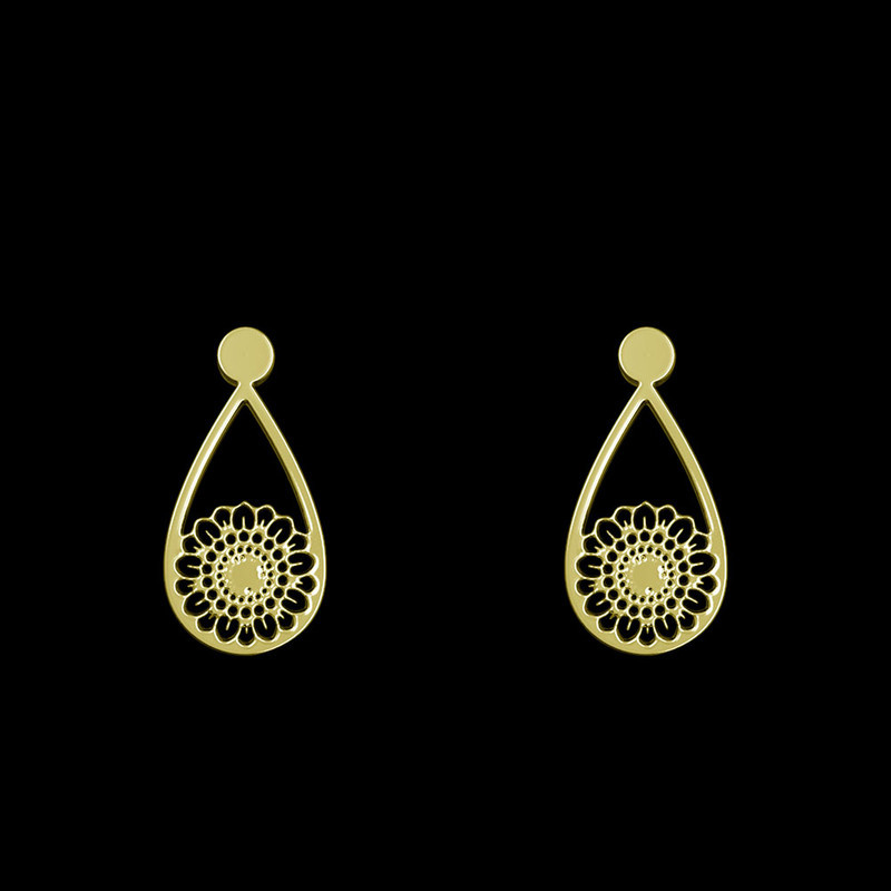 گوشواره طلا 18 عیار زنانه مدوپد مدل گل کد GA1-11521 گوشواره طلا 18 عیار زنانه مدوپد مدل گل کد GA1-11521