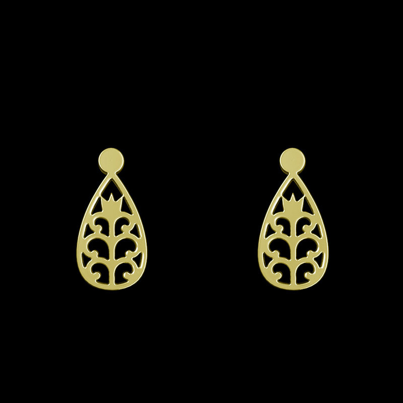 گوشواره طلا 18 عیار زنانه مدوپد مدل اشک کد GA1-11539 گوشواره طلا 18 عیار زنانه مدوپد مدل اشک کد GA1-11539