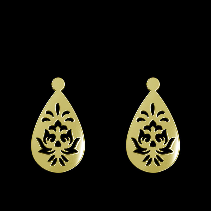 گوشواره طلا 18 عیار زنانه مدوپد مدل اشک کد GA1-11542 گوشواره طلا 18 عیار زنانه مدوپد مدل اشک کد GA1-11542