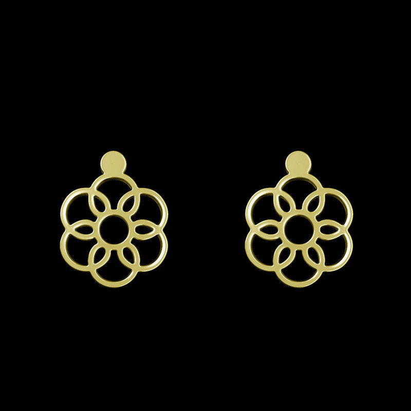 گوشواره طلا 18 عیار زنانه مدوپد مدل گل کد GA1-11543 گوشواره طلا 18 عیار زنانه مدوپد مدل گل کد GA1-11543