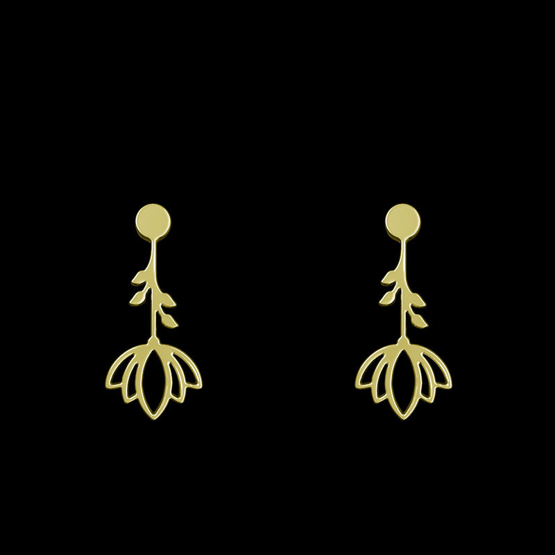 گوشواره طلا 18 عیار زنانه مدوپد مدل گل کد GA1-11725 گوشواره طلا 18 عیار زنانه مدوپد مدل گل کد GA1-11725