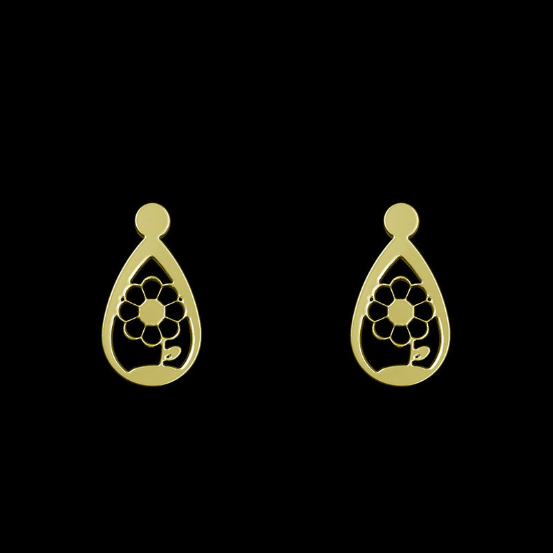 گوشواره طلا 18 عیار زنانه مدوپد مدل گل کد GA1-11749 گوشواره طلا 18 عیار زنانه مدوپد مدل گل کد GA1-11749