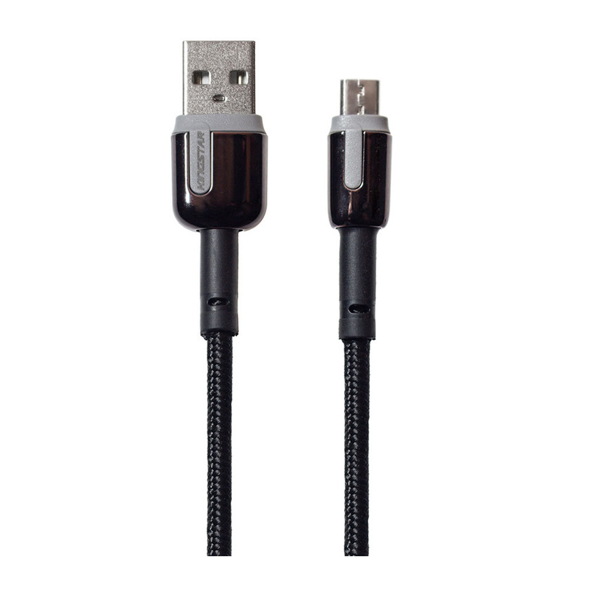 کابل میکرو یو اس بی کینگ استار مدل K42A طول 1 متر-مشکی خاکستری کابل میکرو یو اس بی کینگ استار مدل K42A طول 1 متر-مشکی خاکستری