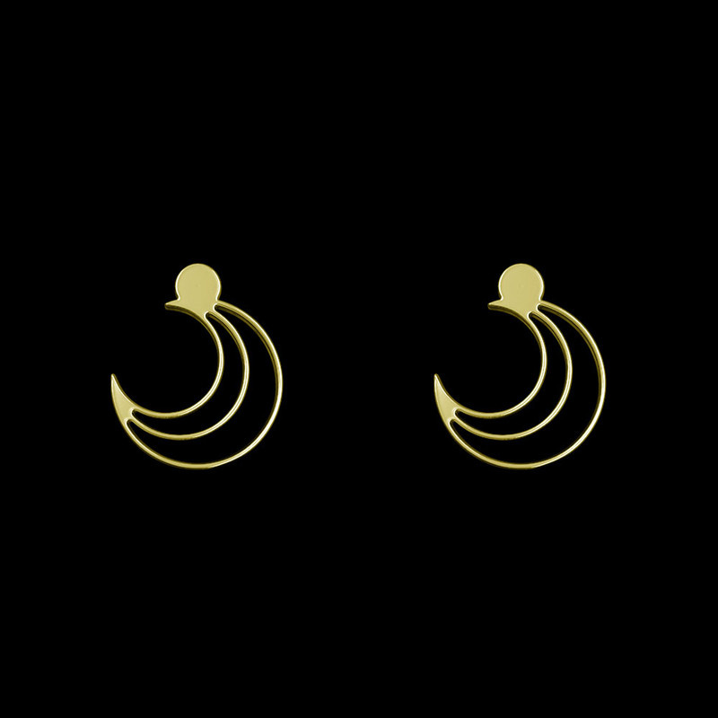 گوشواره طلا 18 عیار زنانه مدوپد مدل ماه کد GA1-11815 گوشواره طلا 18 عیار زنانه مدوپد مدل ماه کد GA1-11815