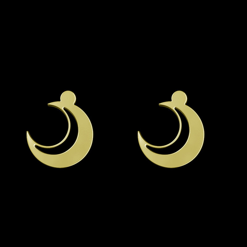 گوشواره طلا 18 عیار زنانه مدوپد مدل ماه کد GA1-11819 گوشواره طلا 18 عیار زنانه مدوپد مدل ماه کد GA1-11819