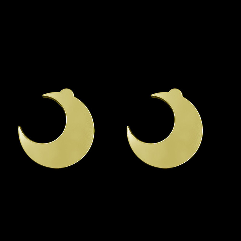 گوشواره طلا 18 عیار زنانه مدوپد مدل ماه کد GA1-11859 گوشواره طلا 18 عیار زنانه مدوپد مدل ماه کد GA1-11859