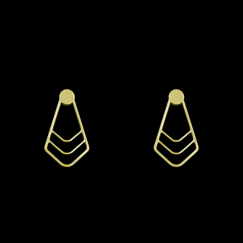 گوشواره طلا 18 عیار زنانه مدوپد مدل هندسی کد GA1-11894 گوشواره طلا 18 عیار زنانه مدوپد مدل هندسی کد GA1-11894