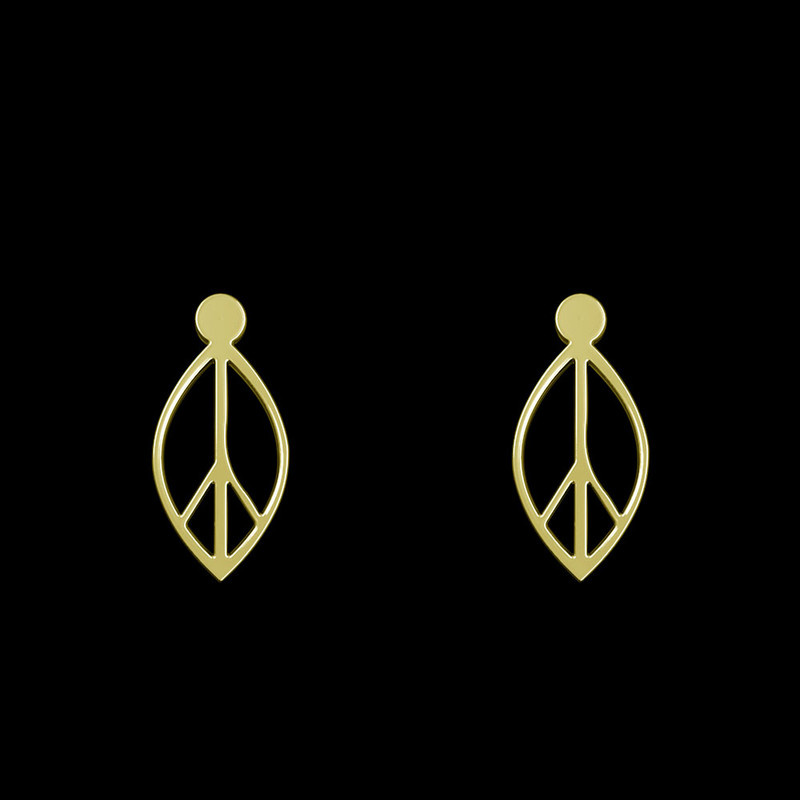 گوشواره طلا 18 عیار زنانه مدوپد مدل برگ کد GA1-11968 گوشواره طلا 18 عیار زنانه مدوپد مدل برگ کد GA1-11968