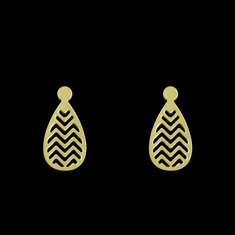 گوشواره طلا 18 عیار زنانه مدوپد مدل اشک کد GA1-12043 گوشواره طلا 18 عیار زنانه مدوپد مدل اشک کد GA1-12043