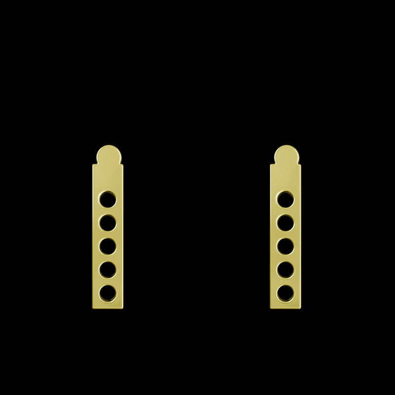 گوشواره طلا 18 عیار زنانه مدوپد مدل مستطیل و دایره کد GA1-12129 گوشواره طلا 18 عیار زنانه مدوپد مدل مستطیل و دایره کد GA1-12129
