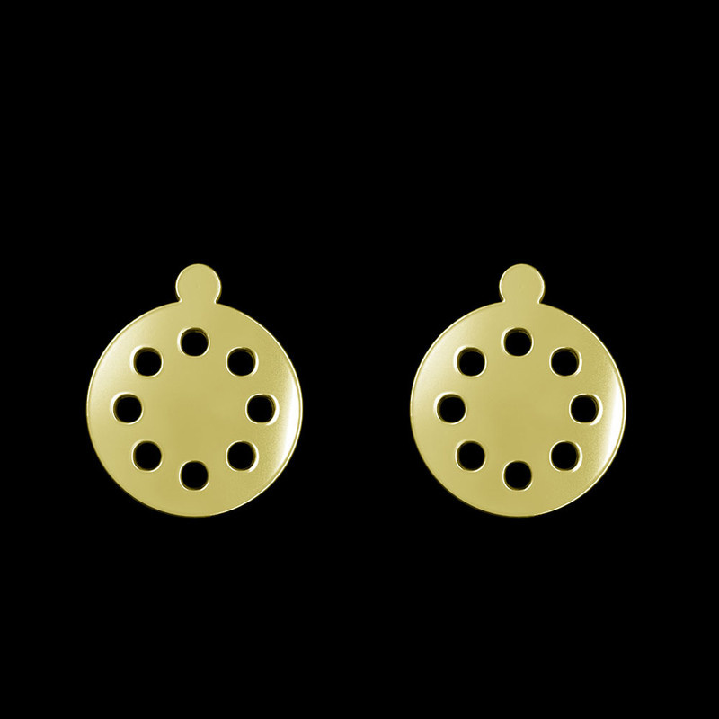 گوشواره طلا 18 عیار زنانه مدوپد مدل دایره کد GA1-12139 گوشواره طلا 18 عیار زنانه مدوپد مدل دایره کد GA1-12139