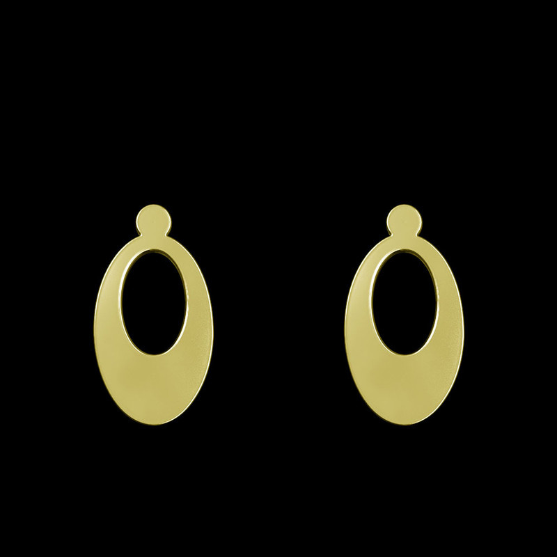 گوشواره طلا 18 عیار زنانه مدوپد مدل بیضی کد GA1-12144 گوشواره طلا 18 عیار زنانه مدوپد مدل بیضی کد GA1-12144