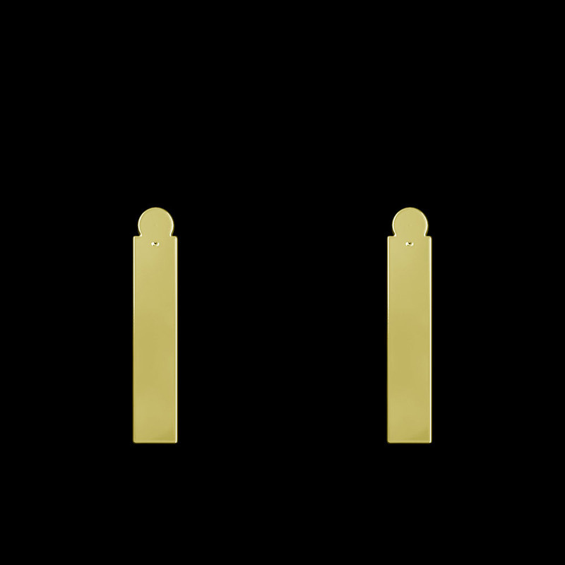 گوشواره طلا 18 عیار زنانه مدوپد مدل مستطیل کد GA1-12152 گوشواره طلا 18 عیار زنانه مدوپد مدل مستطیل کد GA1-12152