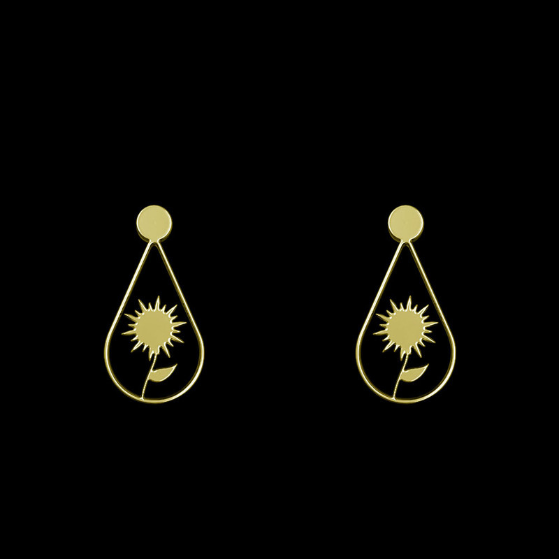 گوشواره طلا 18 عیار زنانه مدوپد مدل گل کد GA1-12155 گوشواره طلا 18 عیار زنانه مدوپد مدل گل کد GA1-12155